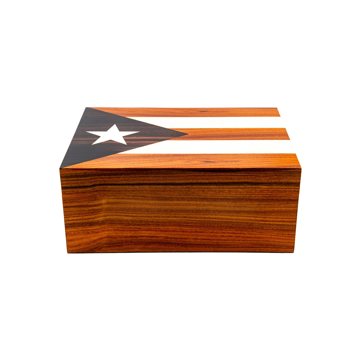 Humidor con bandera cubana
