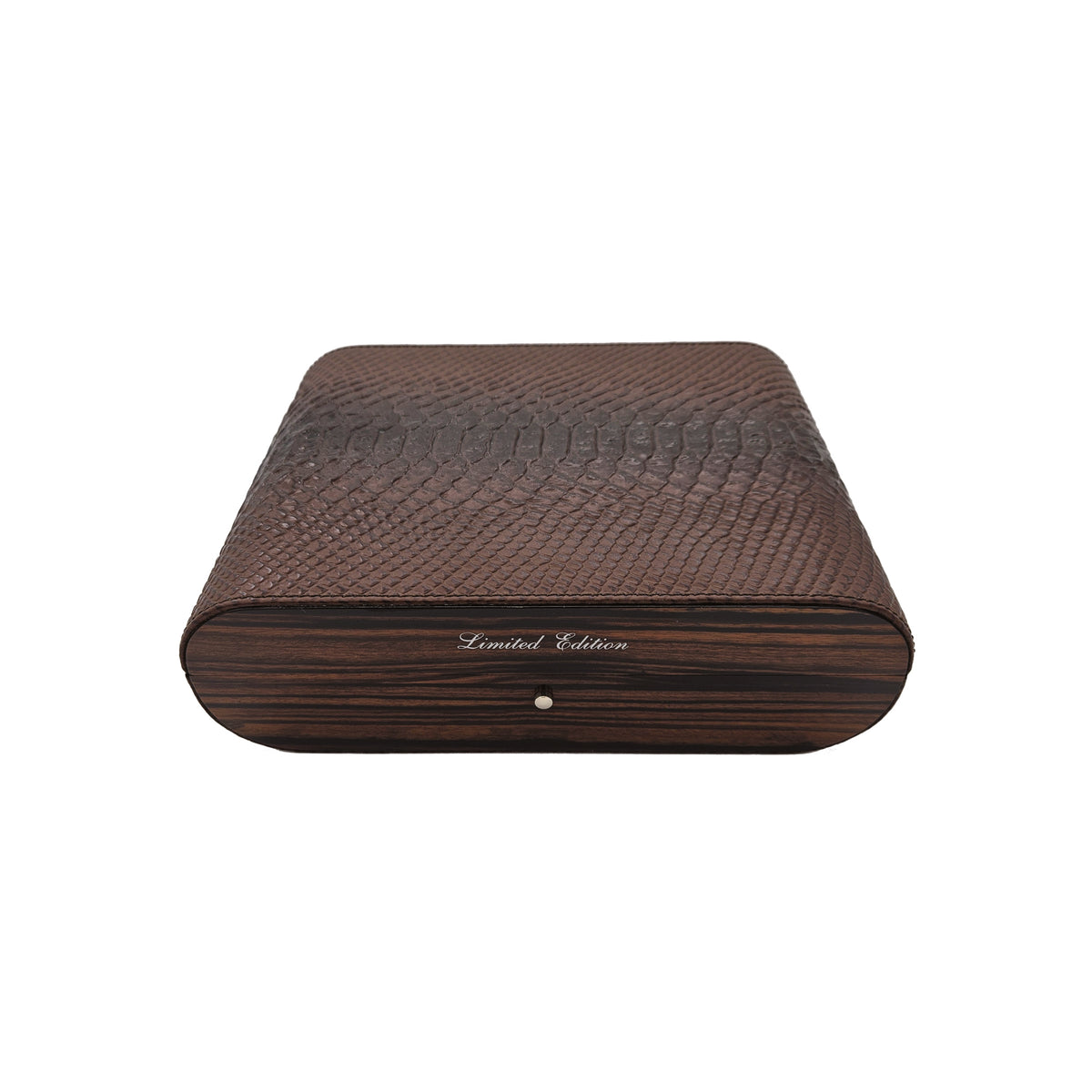Humidor Makassar Ébano Aspecto de Cuero