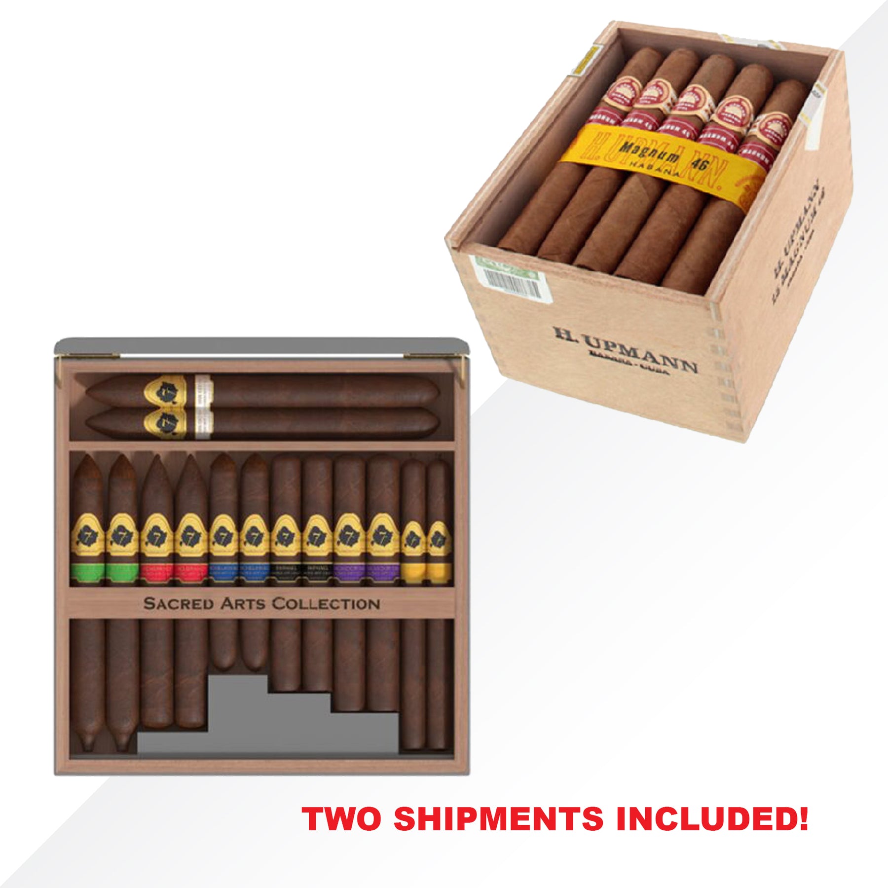 H.Upmann Magnum 46 + El Séptimo Masaccio Muestrario 14 piezas